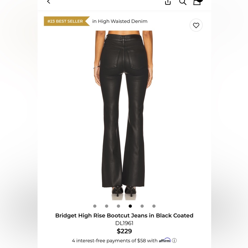 DL1961 Coated Bridget Bootcut